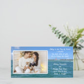 クリスチャンクリスマスライトハウス海フォトカード シーズンカード (スタンド正面)