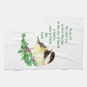 クリスチャンクリスマス聖なる書物、 経典シール聖なる書物、 経典 キッチンタオル (横)