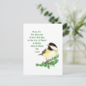 クリスチャンクリスマス聖なる書物、 経典シール聖なる書物、 経典 シーズンポストカード (スタンド正面)