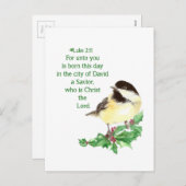 クリスチャンクリスマス聖なる書物、 経典シール聖なる書物、 経典 シーズンポストカード (正面/裏面)