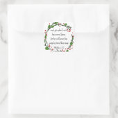 クリスチャンクリスマス聖なる書物、 経典シール聖なる書物、 経典 スクエアシール (バッグ)