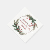 クリスチャンクリスマス聖なる書物、 経典シール聖なる書物、 経典 スタンダードカクテルナプキン (角)