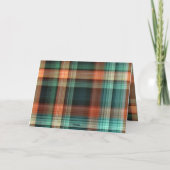 クリスチャンクリスマス聖なる書物、 経典プレイドデザイン シーズンカード (裏面)