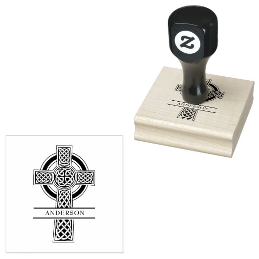 クリスチャンクロスイエスキリストケルト宗教上のルブ ラバースタンプ (押印)