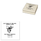 クリスチャンクロスイエス聖なる書物、 経典バラ宗教 ラバースタンプ (押印)