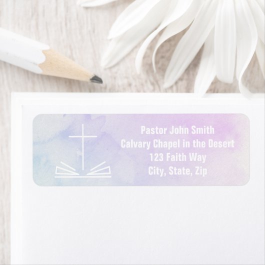 クリスチャンクロスウォーター差出人住所ラベル ラベル (インサイチュ)