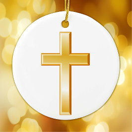 クリスチャンクロスオーナメント セラミックオーナメント
