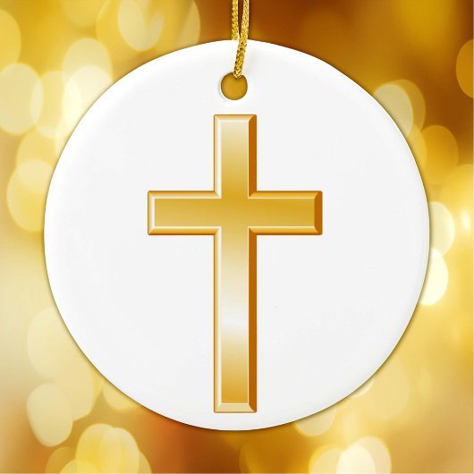 クリスチャンクロスオーナメント セラミックオーナメント