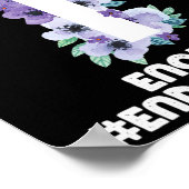 クリスチャンクロスオーバードーズ紫リボンオーバードーズAw ポスター (角)