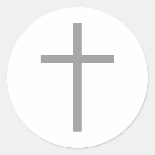 クリスチャンクロスシルバーラウンド ラウンドシール (正面)