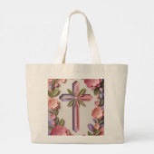 クリスチャンクロスジャンボトートバッグアイデザイン ラージトートバッグ (裏面)