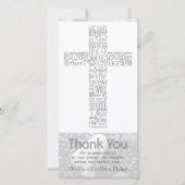 クリスチャンクロスジョン14悔やみや弔慰ありがとう3 サンキューカード (正面)