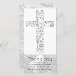 クリスチャンクロスジョン14悔やみや弔慰ありがとう3 サンキューカード