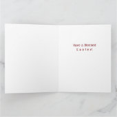 クリスチャンクロス聖なる書物、 経典ブラックレッドイースターカード カード (内部)