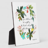 クリスチャンクールアート – イザヤ54:13 フォトプラーク (側面)