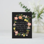 クリスチャンクールアート – ガラテヤ6:9 ポストカード (スタンド正面)