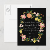 クリスチャンクールアート – ガラテヤ6:9 ポストカード (正面/裏面)