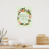 クリスチャンクールアート – 詩篇34:18 ポスター (キッチン)