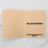 クリスチャンコーヒー誕生日フィリップ1:3 カード (内部)