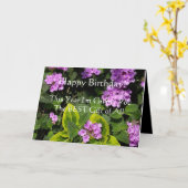 クリスチャンゴスペル誕生日カード カード (黄色い花)