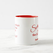 クリスチャンゴルフファンスイングウントロードホワイトカスタム ツートーンマグカップ (中央)