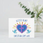 クリスチャンサマーキャンプカスタム宗教的後退 ポストカード (スタンド正面)