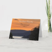 クリスチャンサンセットの慰め カード (正面)