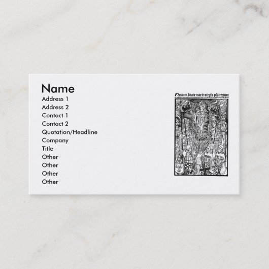 クリスチャンシンボルビジネスカード 名刺 (正面)