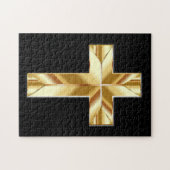 クリスチャンジグソーパズル、金ゴールドクロス ジグソーパズル (横)