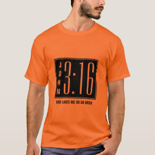 クリスチャンスタイリッシュジョン3:16 Tシャツ