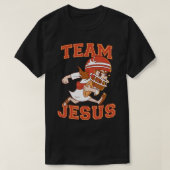 クリスチャンチームイエスサッカー愛好家の信仰希望Chr Tシャツ (デザイン正面)