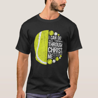 クリスチャンテニスピリピ男性へアン4 13ギフトウォム Tシャツ