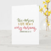 クリスチャンデザイン彼の救いは毎朝新しい カード (黄色い花)