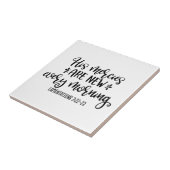 クリスチャンデザイン彼の救いは毎朝新しい タイル (側面)