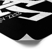 クリスチャンデザイン – アルファとオメガギリシャ文字 ポスター (角)