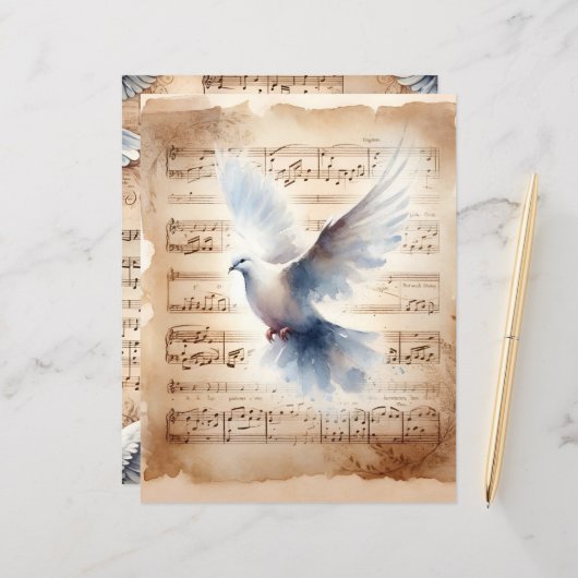 クリスチャンドヴヴィンテージスクラップブック紙 (正面/裏面インサイチュ)