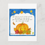 クリスチャンハロウィーンのカボチャのちょうちんカボチャ ポストカード (正面)