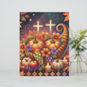 クリスチャンハロウィーンコルヌコピアスクラップブック紙 (スタンド正面)