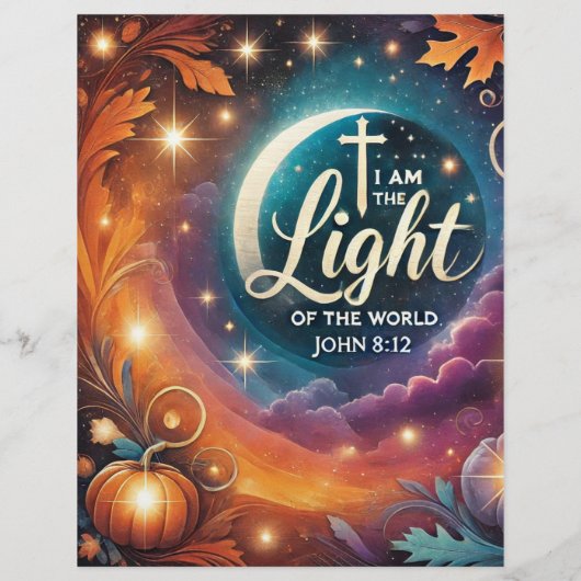 クリスチャンハロウィーンコルヌコピアスクラップブック紙 (裏面)