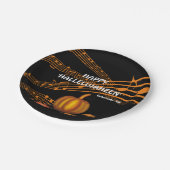 クリスチャンハロウィーンハレルジェン |カボチャ ペーパープレート (アングル)