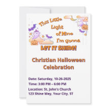 クリスチャンハロウィーン招待状