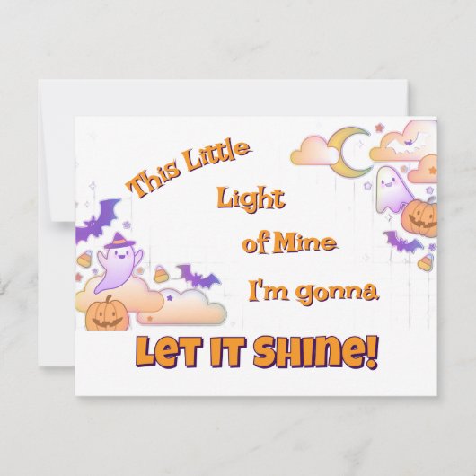 クリスチャンハロウィーン招待状 招待状 (正面)