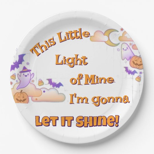 クリスチャンハロウィーン紙プレート ペーパープレート (正面)