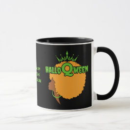 クリスチャンハロウィーンAfro Queen Halloween マグカップ