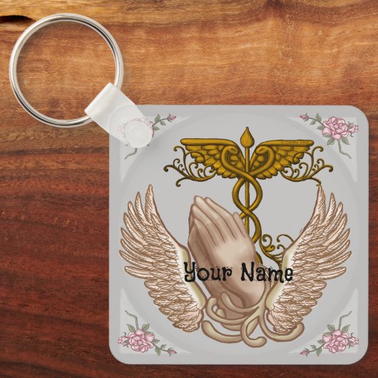 クリスチャンハンドナースキーチェーン キーホルダー (正面)