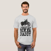 クリスチャンバイクもしくは自転車に乗る人パパTシャツ Tシャツ (正面フル)