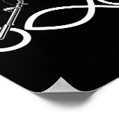 クリスチャンバイクバイクもしくは自転車に乗る人イクサス信仰 ポスター (角)