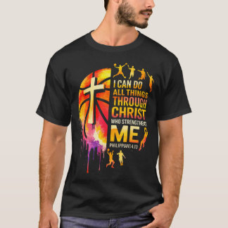 クリスチャンバスケットボール男子少年選手チーム Tシャツ