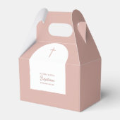 クリスチャンバプテスマ《キリスト教》洗礼式や命名式ガールピンクアーチ フェイバーボックス (正面サイド)