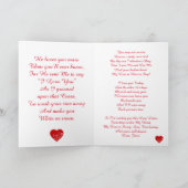 クリスチャンバレンタインラブレターホリデーカード シーズンカード (内部)